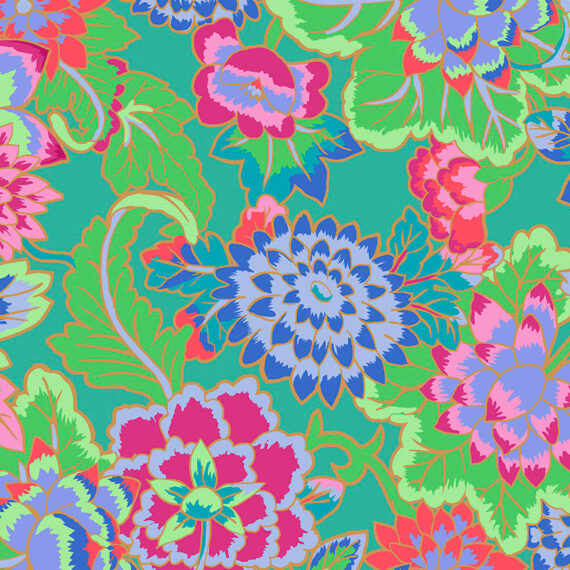 Kaffe Fassett Collective Feb 2022 – Cloisonne Aqua – Foxs cottage