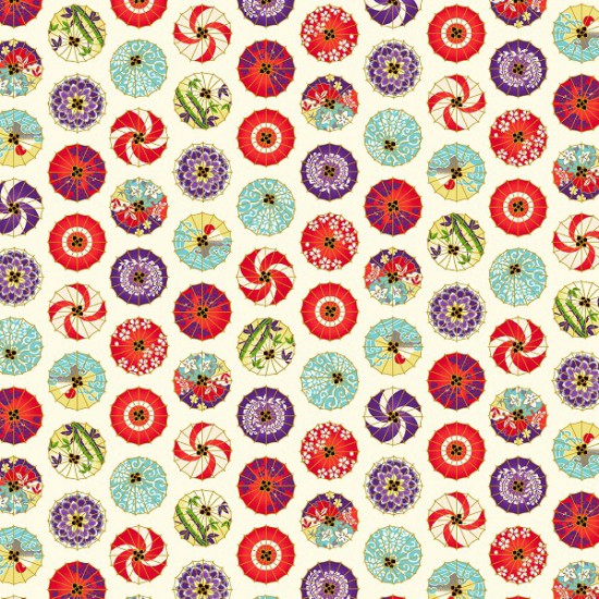 Furu from Cosmo Textiles - Cream - Image 1
