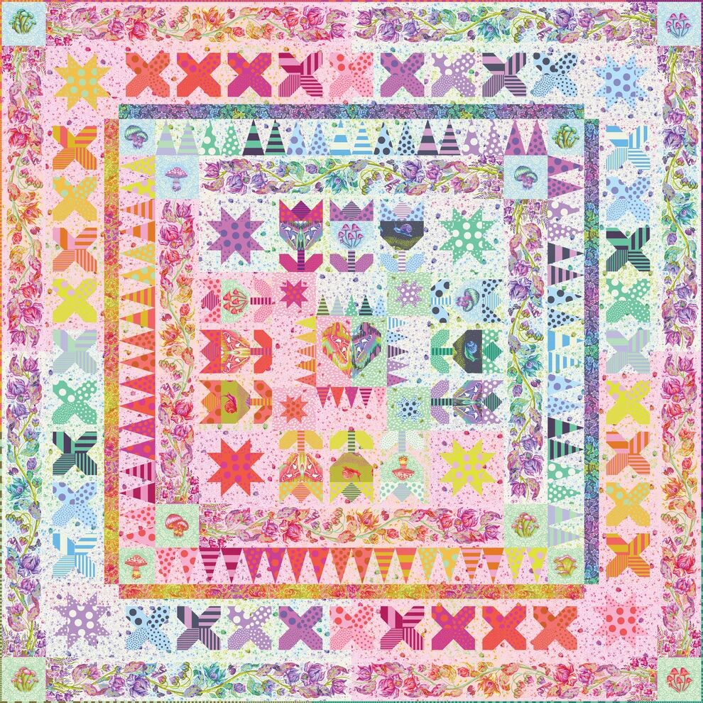 Down to Earth - Gardens of Galaxy Quilt Kit by Tula Pink - PRE ORDER - Image 1