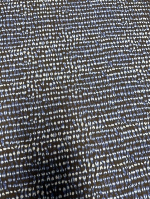 Cotton Printed Shirting - Dark Blue by Sevenberry - Image 1